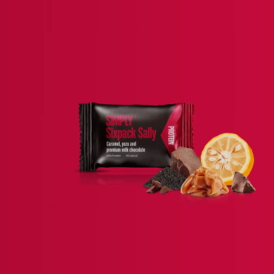Chokolade protein Bites Simply Chocolate Sixpack Sally 75stk