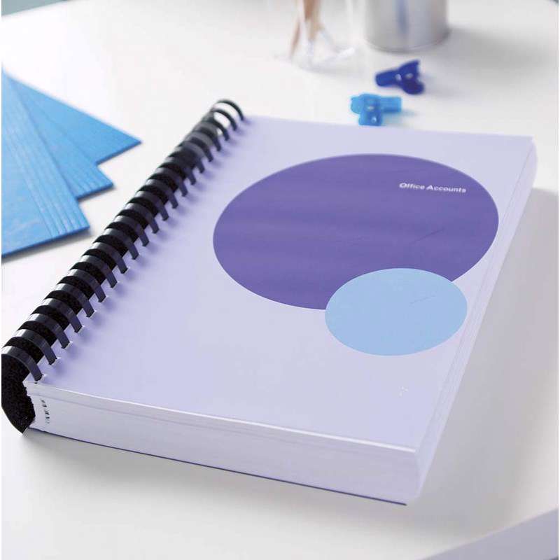 Spiralrygge Fellowes 6mm sort A4 100stk/pak 2-20ark