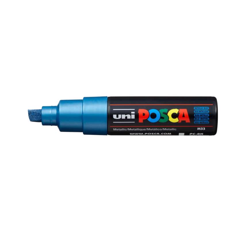 Marker Uni Posca PC-8K, metallic blue