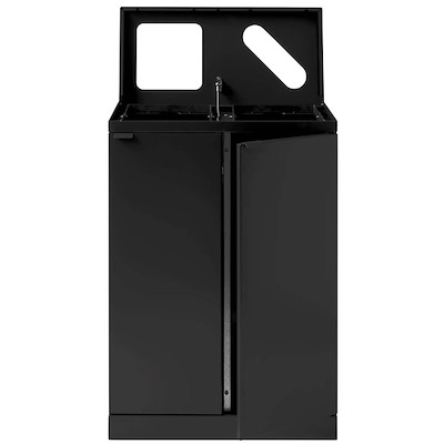 Affaldssystem affaldssortering Bica 888 2x65L, sort