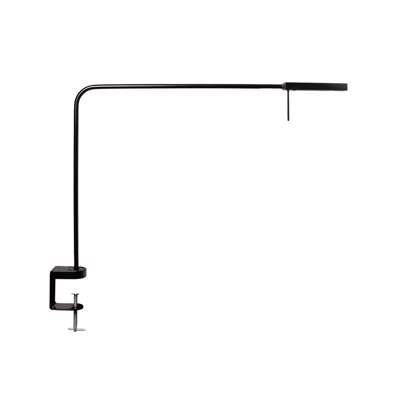 Lampe LUXO Ninety asym. sort m/lang arm u/bordfod