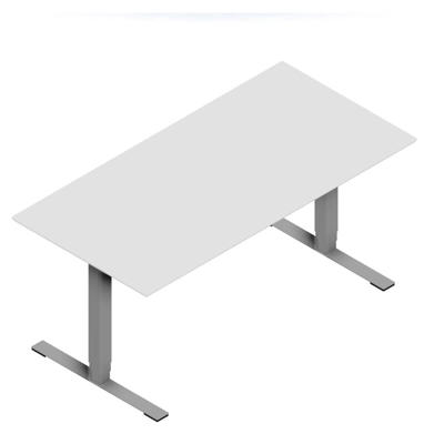 Hæve-sænke bord Dencon V3504 1600x800 alu stel hvid lam pl