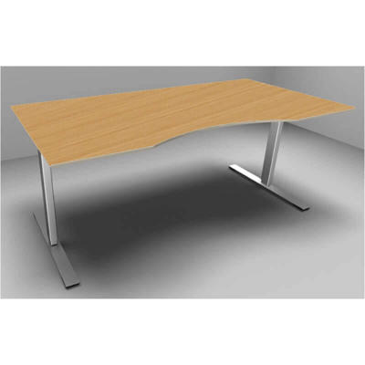 Hæve/sænke bord Dencon 03595/0395 180x90 bøg/alu bue