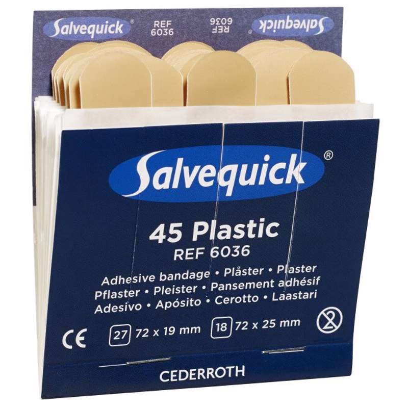 Plaster refill Salvequick Cederroth 45stk./pk.