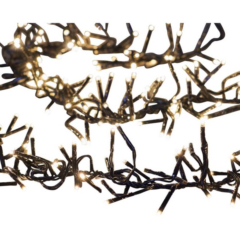 Julepynt lyskæde 1.152 LED lys 6,9m udendørs sort