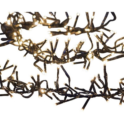 Julepynt lyskæde 1.152 LED lys 6,9m udendørs sort