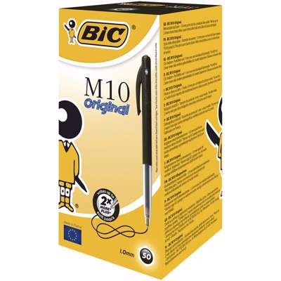 Kuglepen Bic Clic sort Medium M10 51530