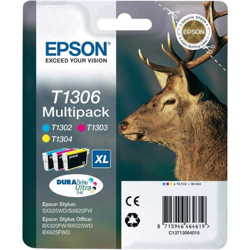 Farvepatron Epson T1306 Multi Pack XL