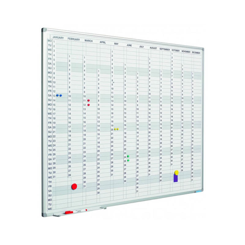 Planlægningstavle årskalender 120x90 cm