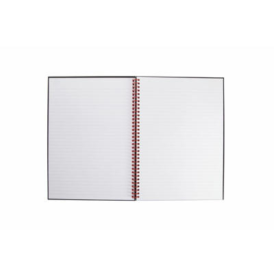 Notesbog Oxford Black n´Red A4 lin spiral 70 blade