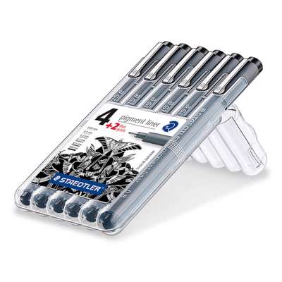Pigmentliner STAEDTLER 308 sort 0,05/0,1/0,2/0,3/0,5/0,8mm