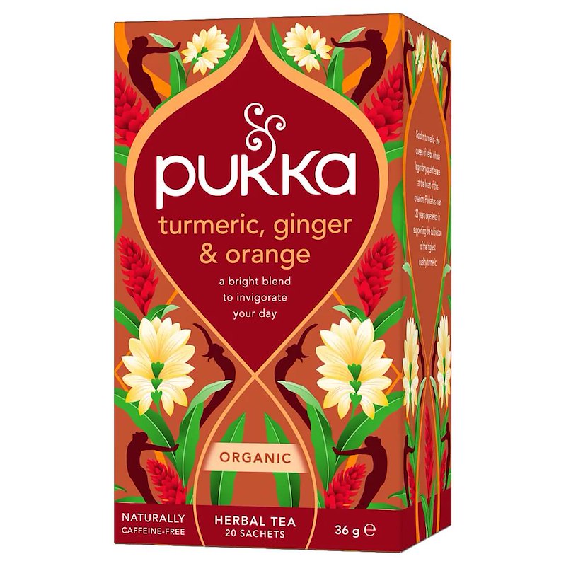 Te Pukka Turmeric Ginger & Orange 20 breve