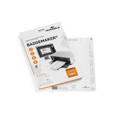 Indstik til navneskilte på A4-ark hvid 40x75mm 20ark/pak