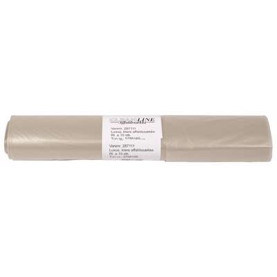 Affaldssække plastik klar 700x1100mm Luksus 55my