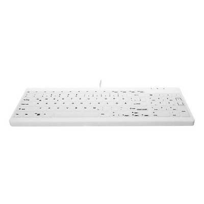 Tastatur Active AK-C7012 Hygiejnisk hvid Nordisk