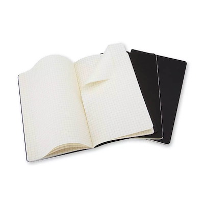 Notesbog Moleskine Cahier Journal tern. L 13x21cm sort pk./3