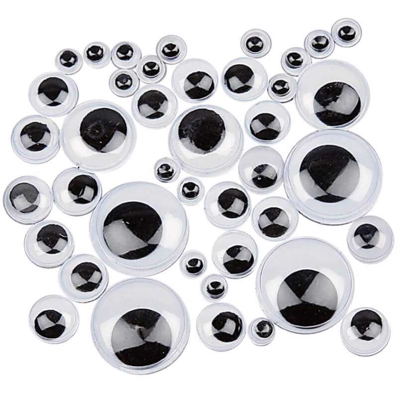 Rulleøjne Creas 4-20mm selvklæb /1.100