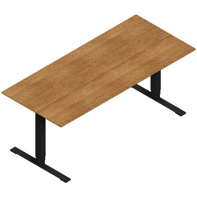 Hæve-sænkebord Dencon X3502 1800x800 sort stel valnød pl