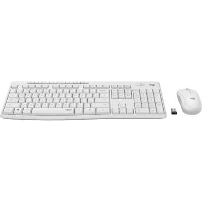 Tastatur + mus Logitech MK295 Wireless Desktop hvid Nordisk