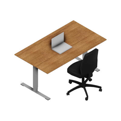 Hæve-sænke bord Dencon 12874 1600x900 alu stel valnød pl