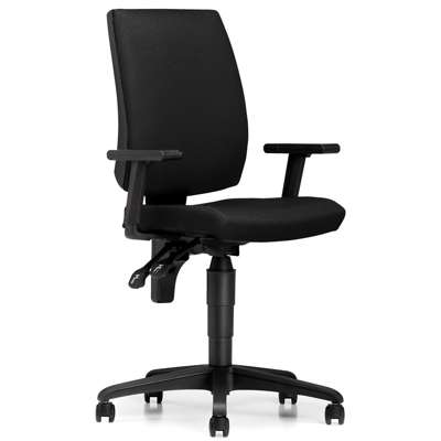 Kontorstol Sono Taktik YB009 armlæn bløde hjul sort