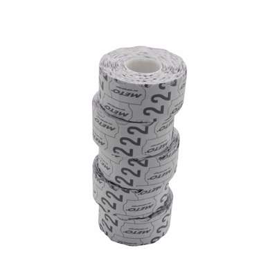 Etiket t/METO prismærkepistol 32x19mm hvid 5x1000 stk/rl.