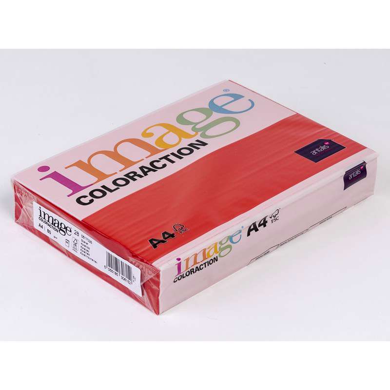 Kopipapir Image Coloraction A4 80g rød ZR09 /500ark