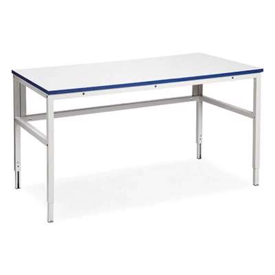 Bord Sono 1200x800mm m. let H-stativ, grå laminat