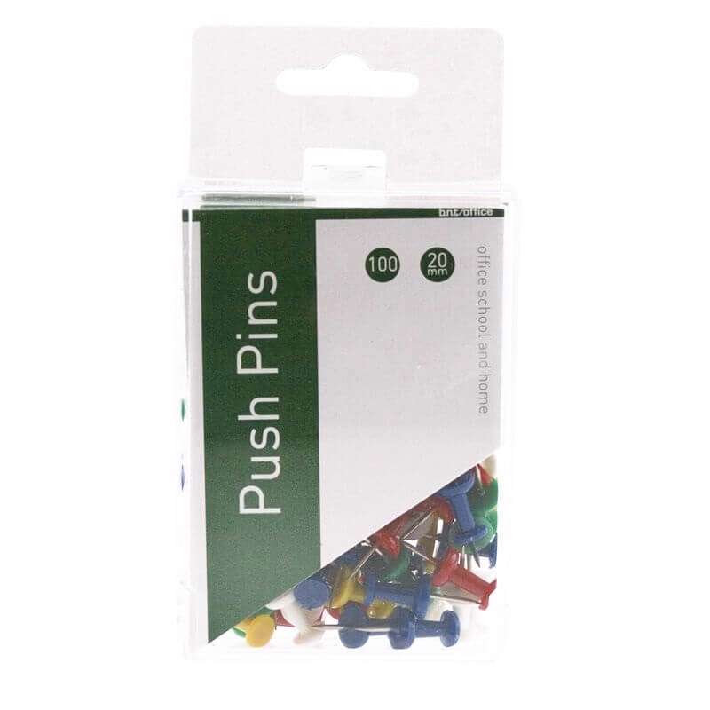 Markeringsnåle Push Pins Ass. 100stk/pk