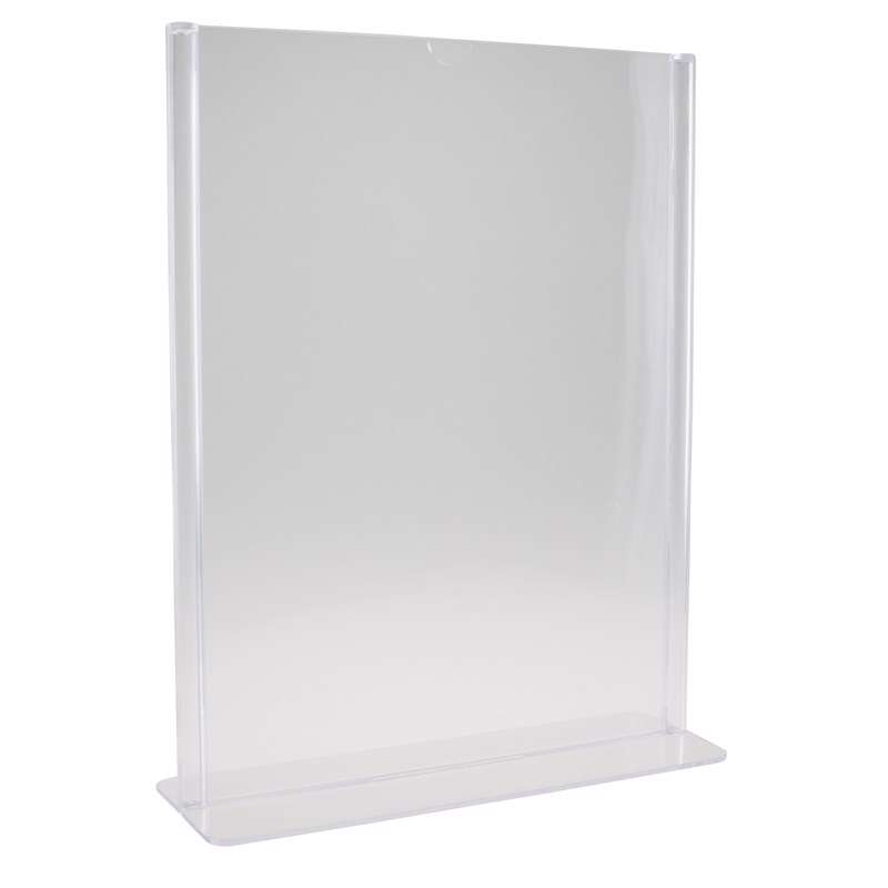 Brochuredisplay BNT A4 klar T-form t/bord 297x210mm