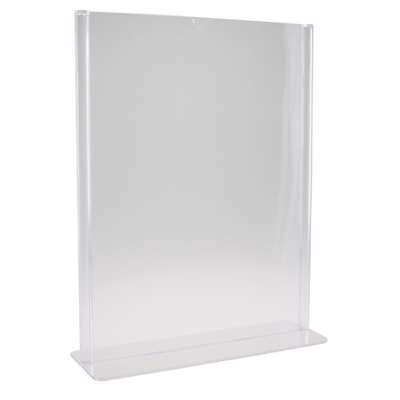 Brochuredisplay BNT A4 klar T-form t/bord 297x210mm