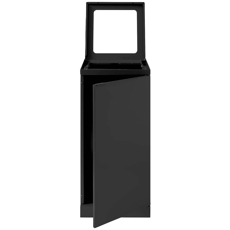 Affaldscontainer affaldssortering Bica 231 120L, sort