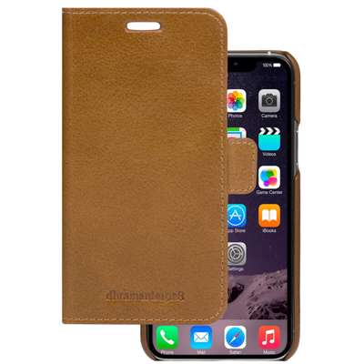 Cover iPhone 11 Wallet Lynge, Tan