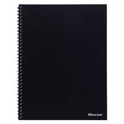 Blok A4 - Kollegieblok m/spiralryg A4 linjeret sort 80blade 70g