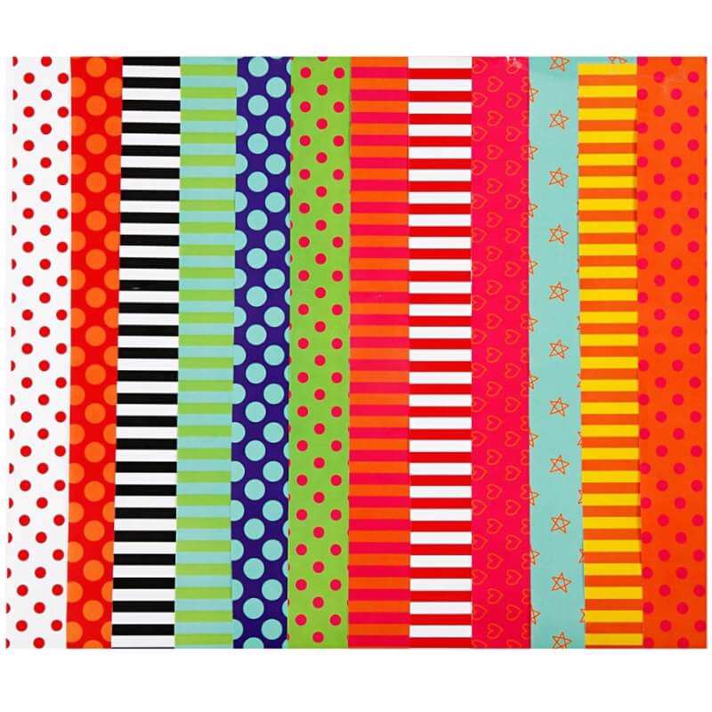 Glanspapir Creas m/print 24x32 80g ass. /50 ark