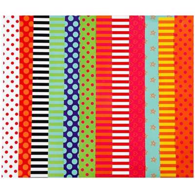 Glanspapir Creas m/print 24x32 80g ass. /50 ark