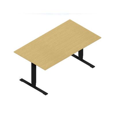 Hæve-sænkebord Dencon V2874 1600x900 sort stel eg pl