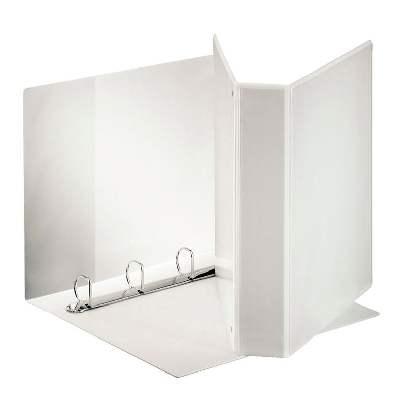 Hobbymappe Esselte Maxi hvid 50mm 4-rings D-mek. 55297