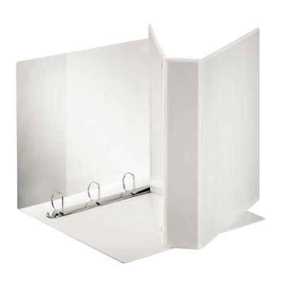 Hobbymappe Esselte Maxi hvid 50mm 4-rings D-mek. 55297