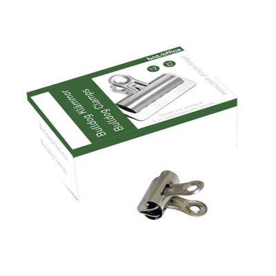 Papirklemme BNT Bulldog 27mm stål 12stk/pak