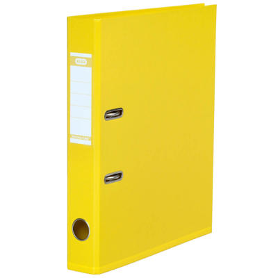 Brevordner PP gul A4 smal Elba miljø 1415-23