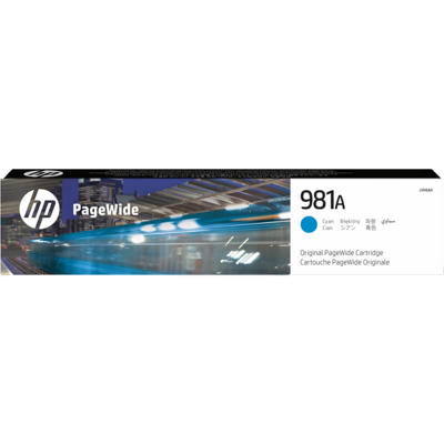 Farvepatron HP981A t/MFP-586, cyan