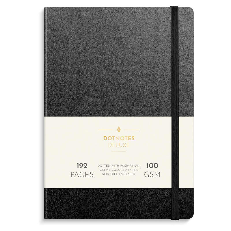 Notesbog A5 DotNotes, sort