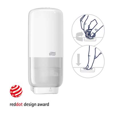 Dispenser Tork sæbe S4 hvid t/skum 1l Intuition sens. 561600