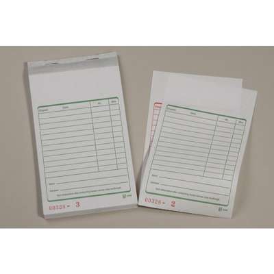 Kasseblok 2340 98x160 mm 50 bl m/kopi