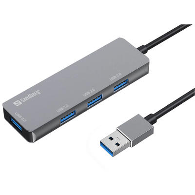 Hub USB Sandberg 1xUSB3 - 3X2.0 Saver