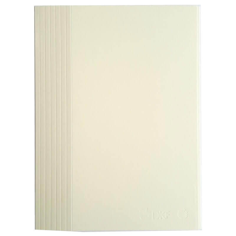 Mappe DKF nr. 103/8 A4 m/1 klap 8 riller 800931, natur