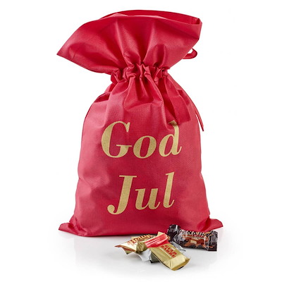 Julegave 2025 Rød Stofpose Toms Mini Favorit