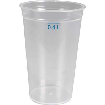 Flergangs glas PP 40cl total 50cl /12 stk.