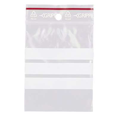 Lynlåsposer 60x80mm T-61 m/skrivefelt 1000stk/pk